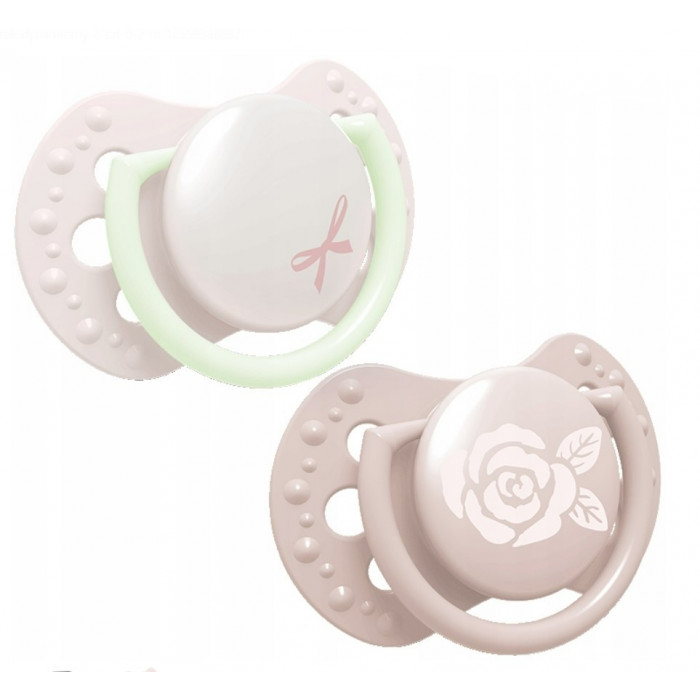 Lovi Silikónové dynamické cumlíky 0-2m Baby Shower Girl - růžové