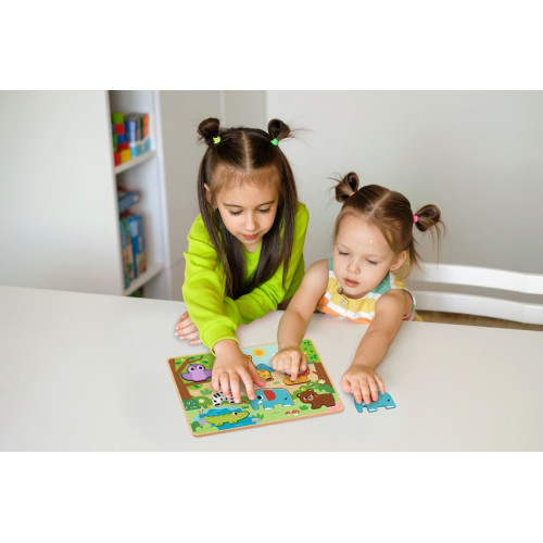 Vkládacie puzzle Zvieratká, 8 dielov