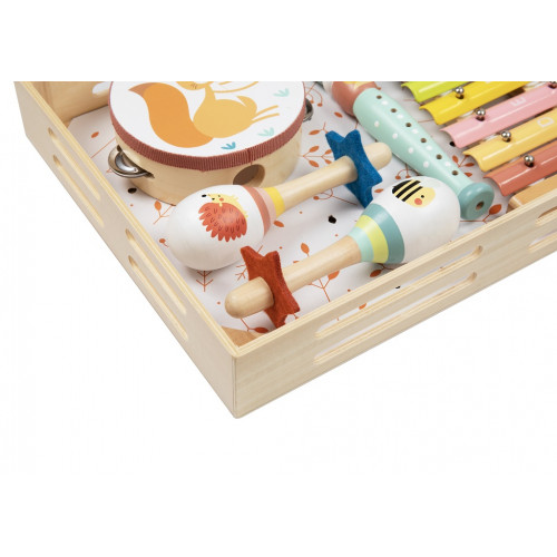 Veľká sada hudobných nástrojov pre deti - Lesné zvieratká