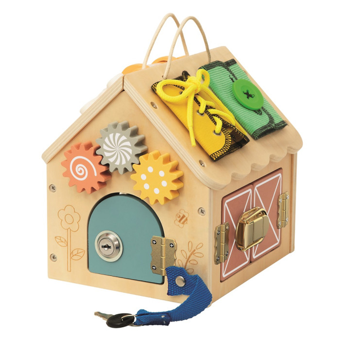 2Kids Toys Activity board Domček Prírodný malý