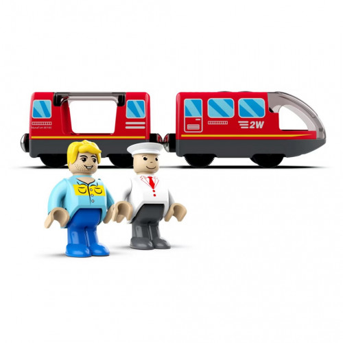 2Kids Toys Elektrický mestský vlak červený