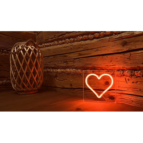 2Kids Toys LED NEON LIGHT lampička Srdce červené