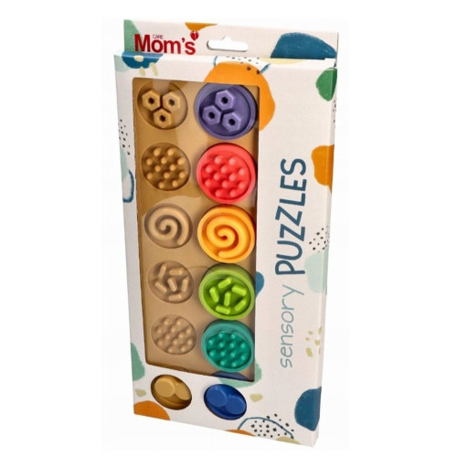 Puzzle senzorické kolieska XL, pastelové