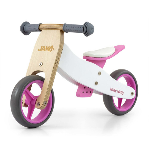 Drevené odrážadlo JAKE Classic Pink Milly Mally 2v1