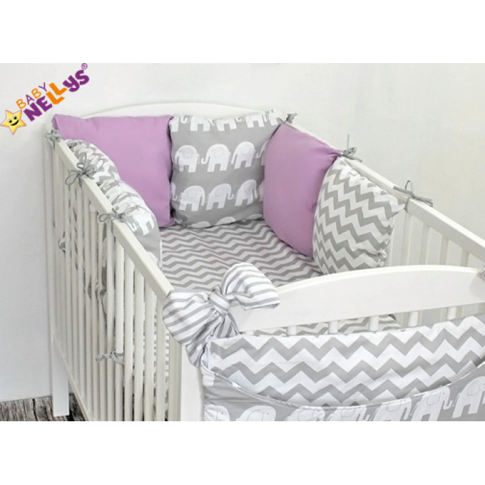 Baby Nellys Mantinel Be Love Lux vankúšikový s obliečkami vzor č. 17