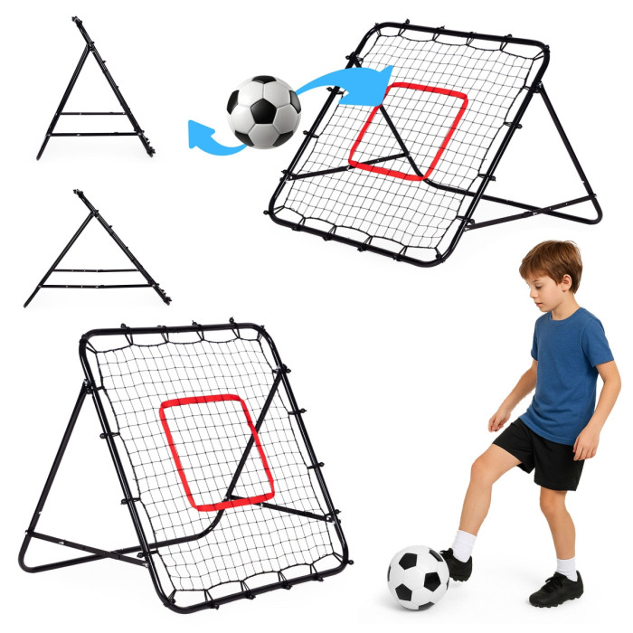 Futbalový rebounder tréningová odrážacia bránka pre deti 100x100 cm