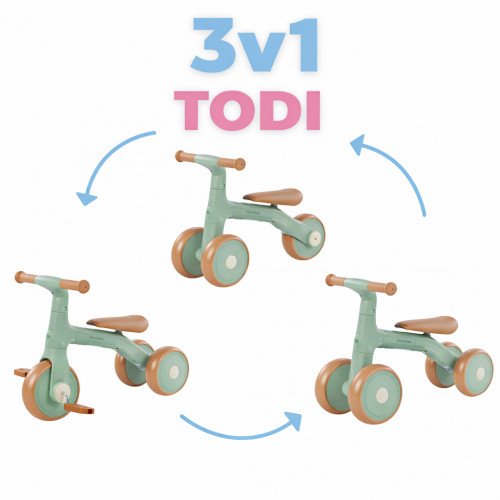 Odrážadlo 3v1 Moovkee TODI - mäty
