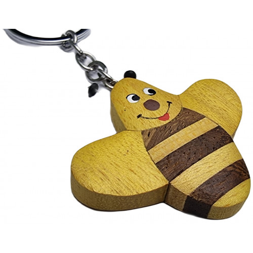 2Kids Toys Drevená kľúčenka veľká Včela