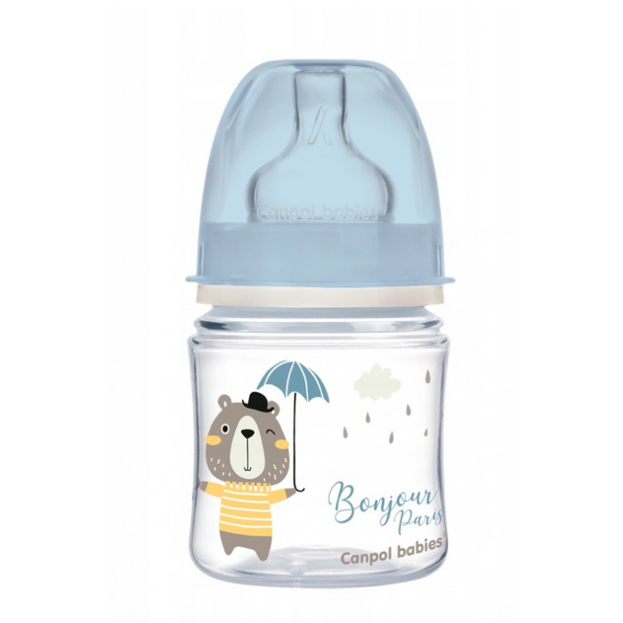 Antikoliková fľaštička Canpol Babies Easy Štart - Bonjour, 120 ml