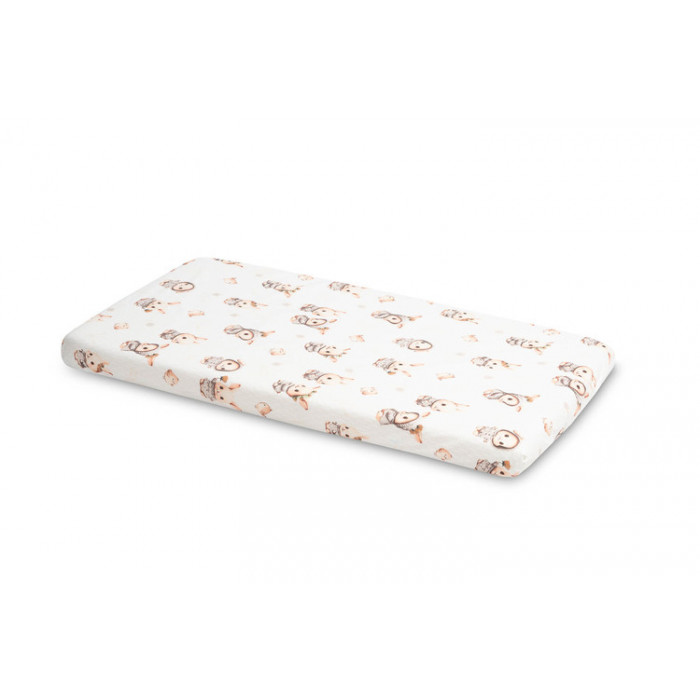 Prestieradlo do postieľky 60x120, Králičci, béžové