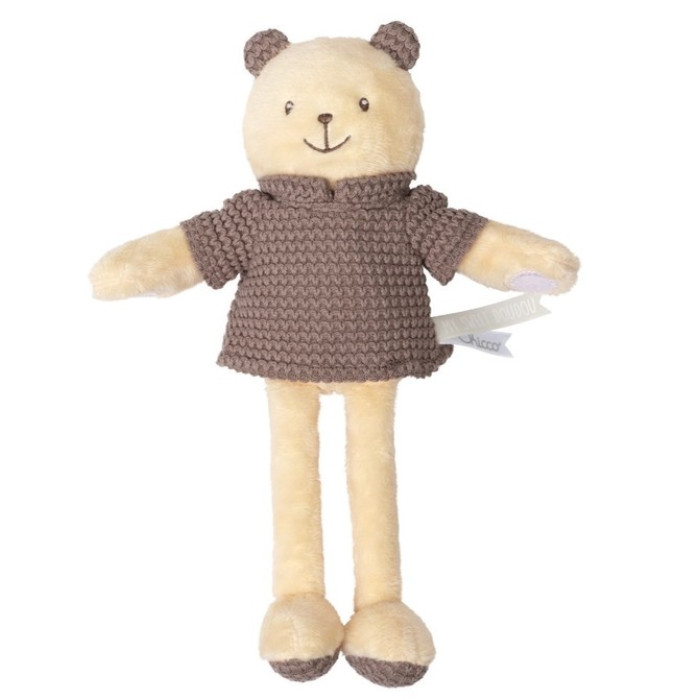CHICCO plyšový medvedík s hrkálkou My Sweet Doudou. béžový