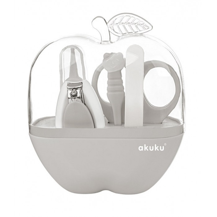 Akuku Sada na manikúru - Apple Case, sivá