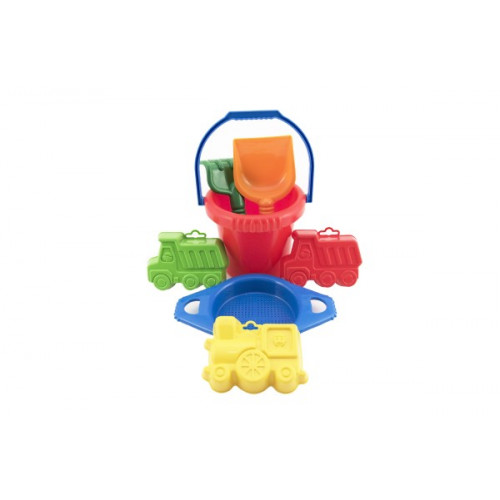 Teddies Vedro sitko lopatka hrabličky 3 bábovky plast v sieťke 20x28x12cm 12m +