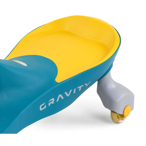 Gravitačné vozítko GRAVITY so svietiacimi LED kolesami – detské odrážadlo - žlutá, zelená