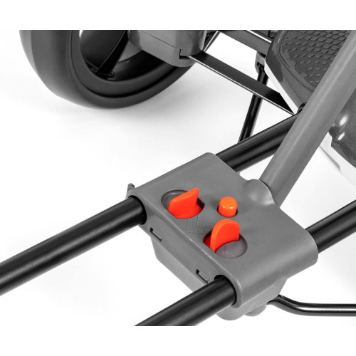 Elektrický gokart BOLT, detská motokára s diaľkovým ovládaním, LED, Bluetooth, biela