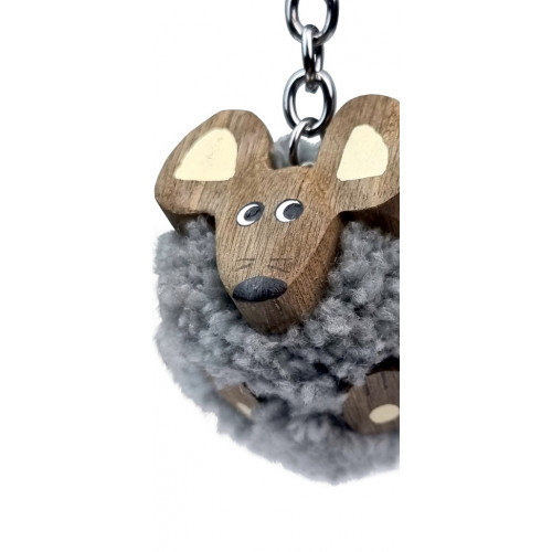2Kids Toys Drevená kľúčenka brmbolec Myš