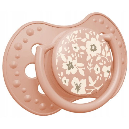 Dynamický cumlík 6-18m, 2 kusy, silikón, symetrický, neruší saciu reflex, Blossom Girl