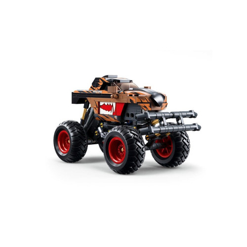 Sluban Power Bricks Naťahovací Oranžovo-čierny závodný Off-road