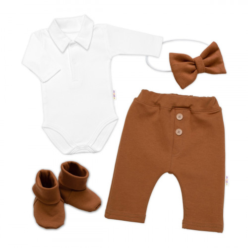 4D sada pre chlapčekov Baby Elegán - karamelová