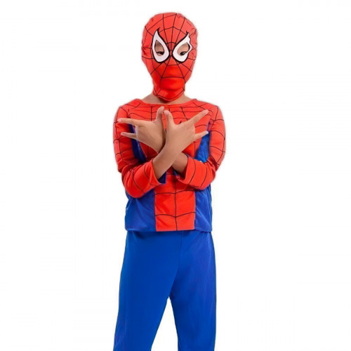 Detský kostým Spiderman s vystrelovákom 122-134 L