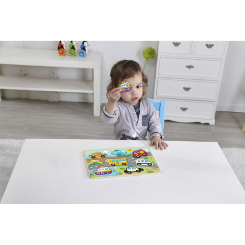 Vkládacie puzzle Doprava, 8 dielov