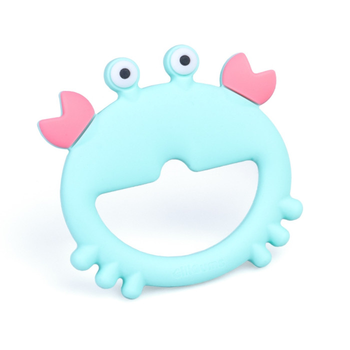 GiliGums Detské hryzátko Crab Bracelet Teether, 3m+, 1 ks, matový