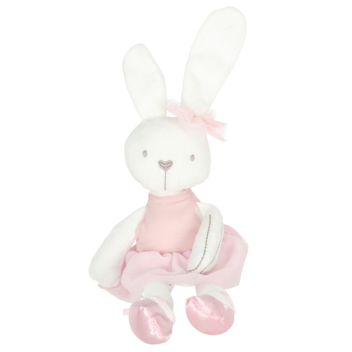 Plyšový maznáčik pre deti Bunny Love, ružový, 46 cm