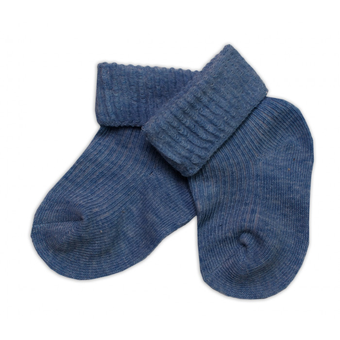 Dojčenské ponožky, jeans, veľ. 6-9 m