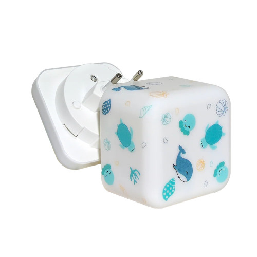 Detská nočná lampička – prenosné LED svetlo s dotykom - Oceán