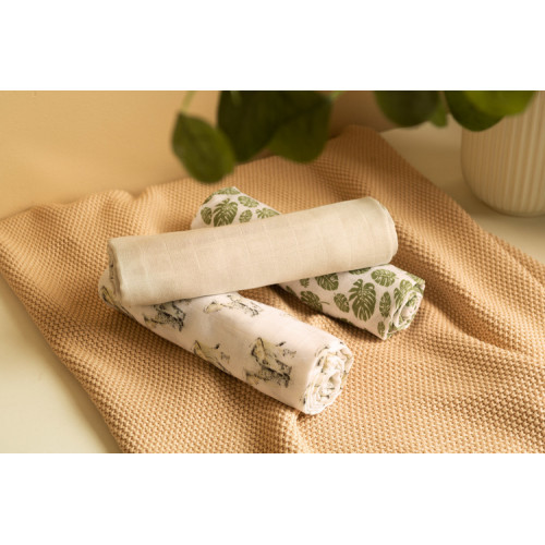 Bambusové plienky, 70x80 - 3ks v balení - Sloník