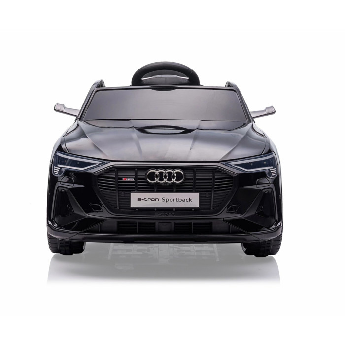 Elektrické autíčko Audi E-Tron Sportback 12V s diaľkovým ovládaním a LED svetlami, čierne