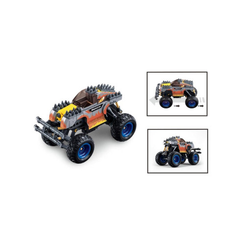 luban Power Bricks Naťahovací Strieborný ohnivák Off-road Monster