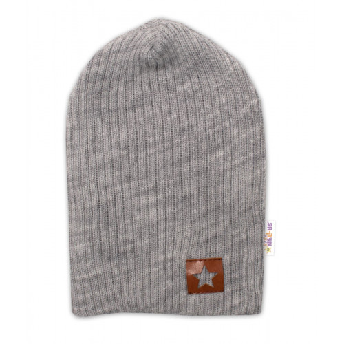 5-dielna pletená sada Baby Nellys, Boy, body, nohavice, sveter, čiapka, motýlik - šedá,62