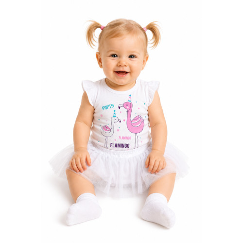 2D sada - body s krátkym rukávom Flaming + tutu suknička, veľ. 86
