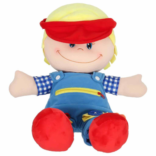 Montessori látková bábika Maxík – senzorická maznavá bábika, 46cm, XXL