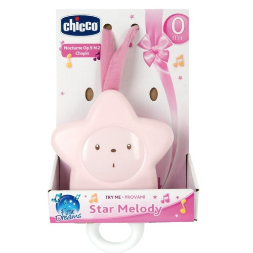 CHICCO hrací strojček Hviezdička My Sweet Doudou - ružový