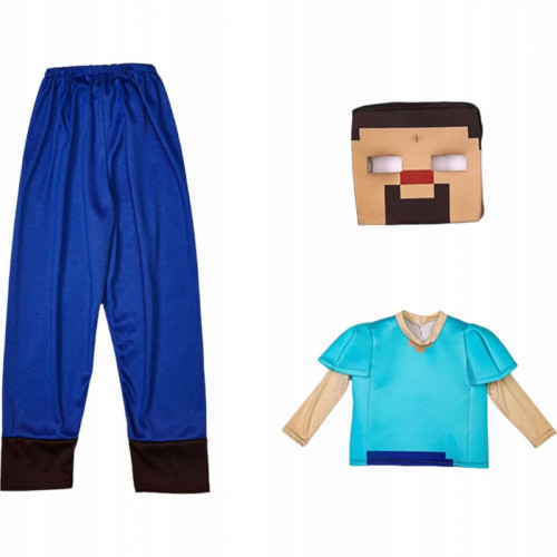 Detský kostým Minecraft Steve 104-116 S