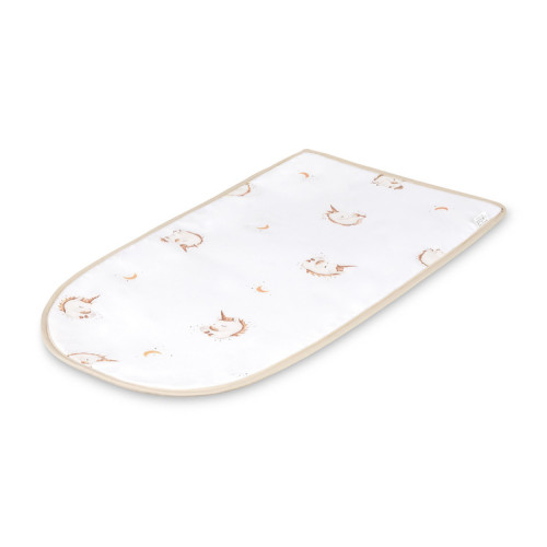 Hniezdočko pre bábätko, bavlnené, obojstranné, Jednorožec, béžový