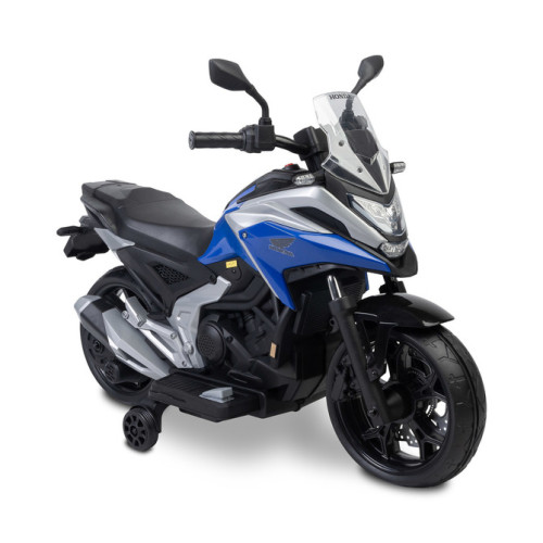 Elektrická motorka Honda NC750X pre deti – LED, USB, 3-8 rokov, modrá, čierna