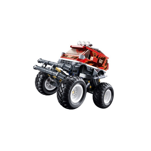 Sluban Power Bricks Naťahovací Červený Off-Road GO