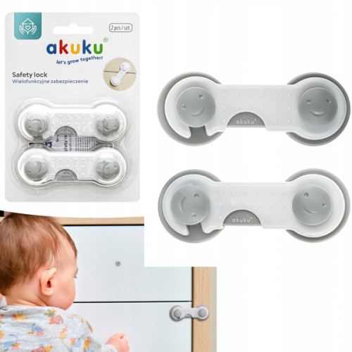 Multifunkčný uzáver krátky - 2 ks, šedý