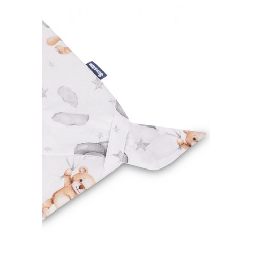 Zavinovačka pre bábätko, mušelín, bavlna Medvedík v šedej