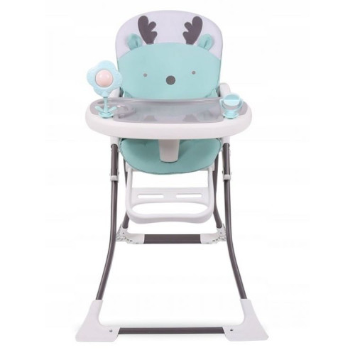 Eco toys Jedálenská stolička - Sobík tyrkys