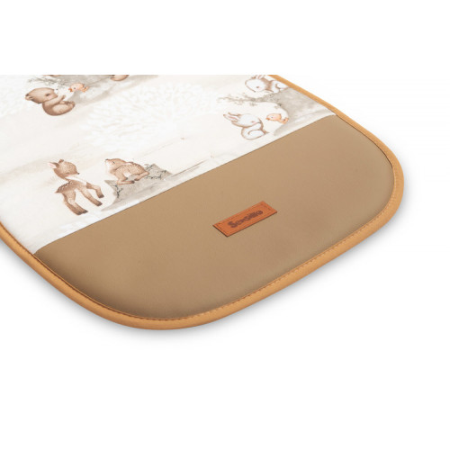 Vložka do kočíka, mušelín, Zábava v lese, béžová