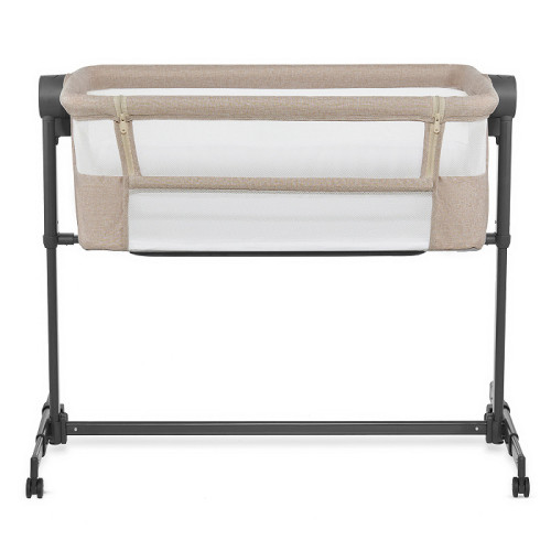 Prístavná postieľka 2v1 Kinderkraft NESTE UP 2 beige s matracom