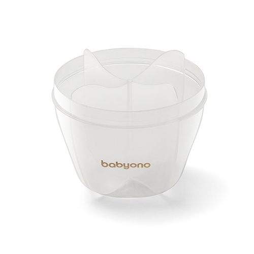 Dávkovač sušeného mlieka 4 komory – cestovný zásobník - béžový