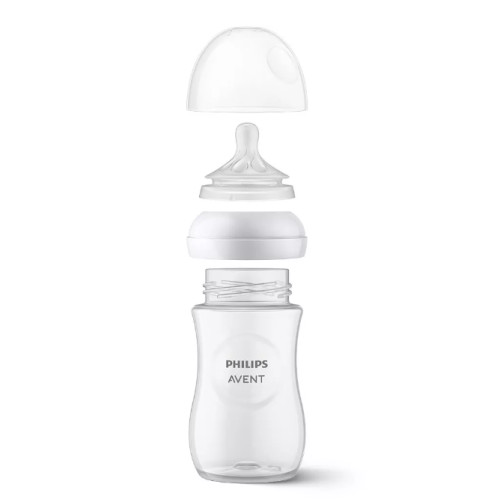 Dojčenská fľaša Natural Avent, Response, 260 ml, ružová