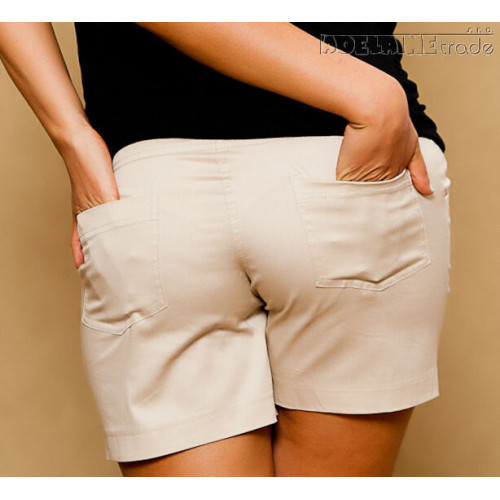 Be MaaMaa Tehotenské kraťasy - béžové veľ. XL