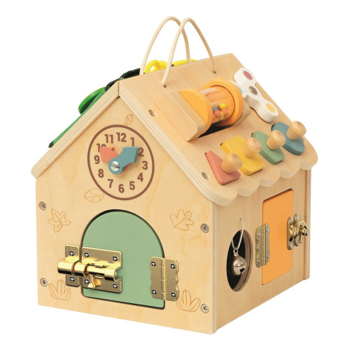 2Kids Toys Activity board Domček Prírodný malý