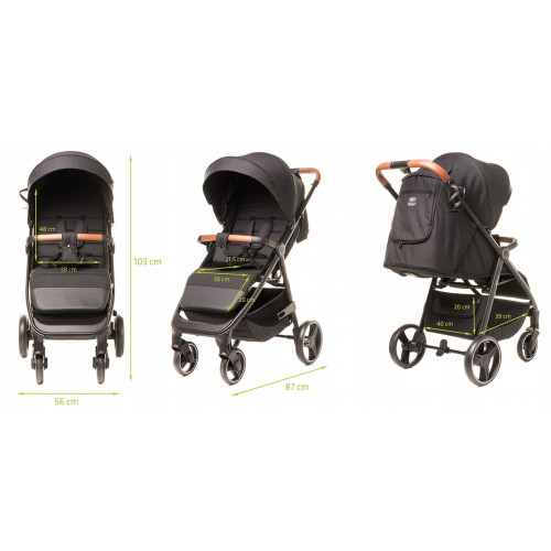 Športový kočík Stinger  XXIII Melange Light Grey